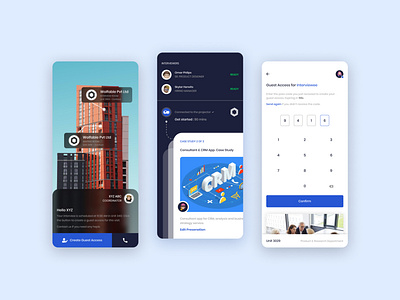 Interview Schedule & Preparation App appdesign trendy ui uidesign ux