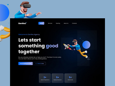 GenRes Azency Landing Page