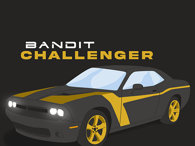 Bandit Challenger art graphic design illustration illustrator vector