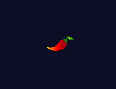 Hot pepper logo app art branding chilli delicious graphic design hot icon illustration logo logos mark red pepper vector
