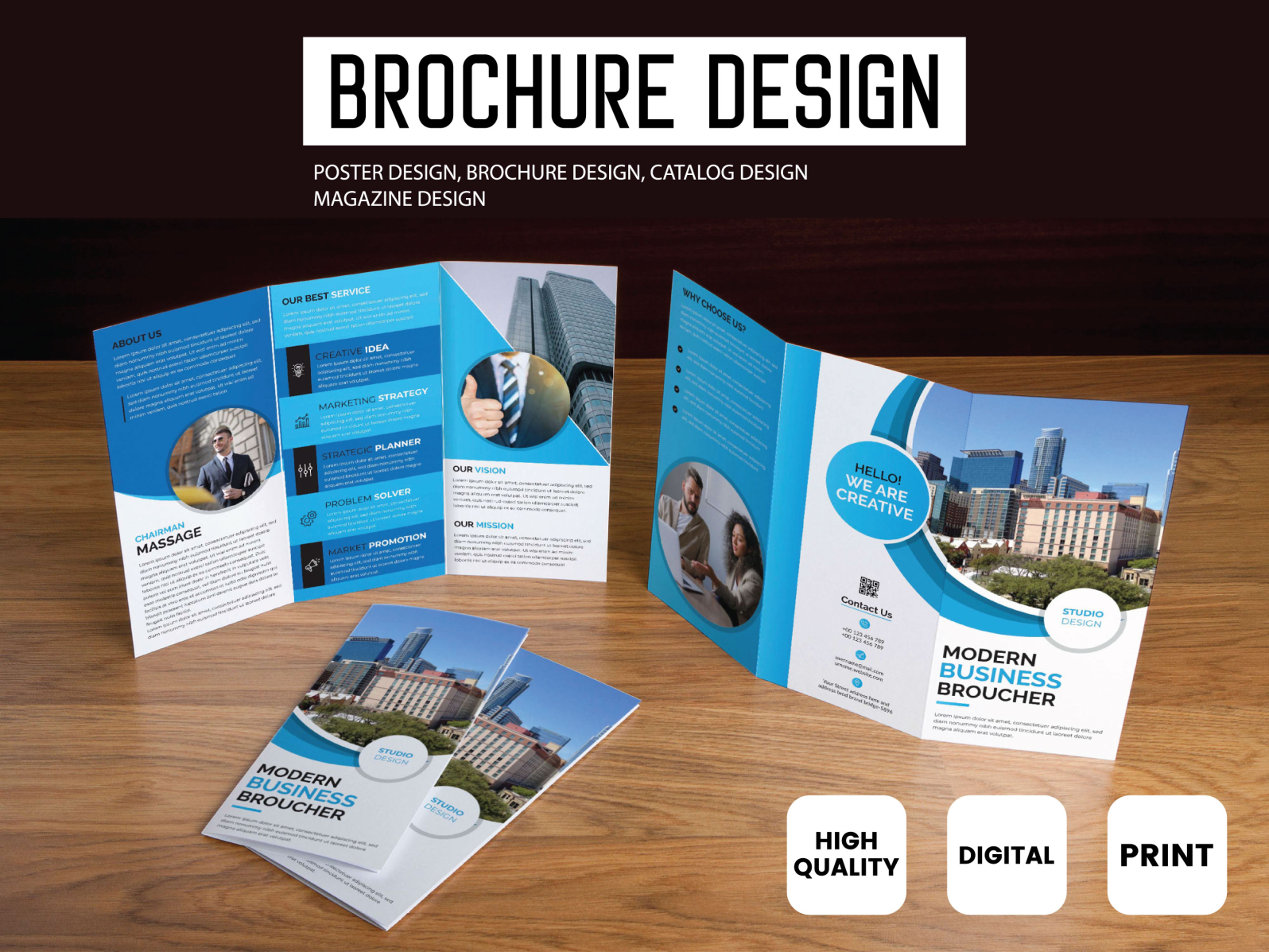 Brochure design by NUR ALOM HOSSAIN on Dribbble