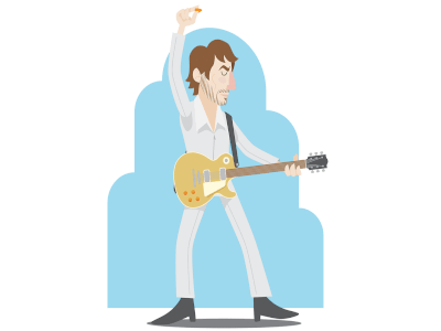 Pete Townshend Animation animated animation cartoon character gibson gif guitar illustration music pete townshend rock the who