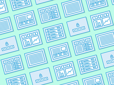 Wireframe Icons icons iconset wireframe