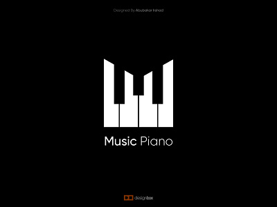 Music Piano - M letter Logo Concept