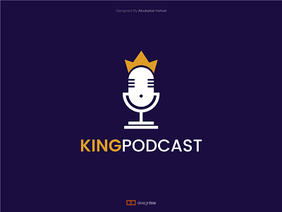 King / Crown Podcast branding business logo channel company crown king logo music podcast