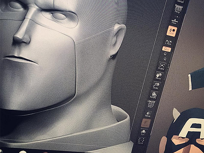 Captain #2 WIP 3d character marvel wip zbrush