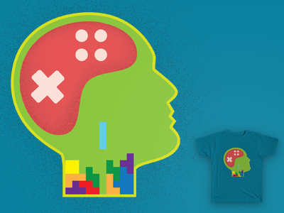 Gamer T-Shirt controller game designer gamer t-shirt tetris