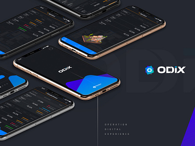 O D I X app branding digital tech ui uidesign