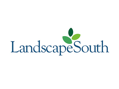 Landscape South Logo blue blue and green clean corporate graphic green leaf logo logotype mark suits sweet leaf