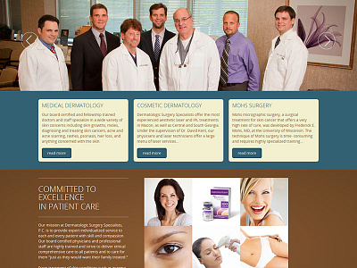 dermatologic surgery specialists website healthcare rwd web design webdesign