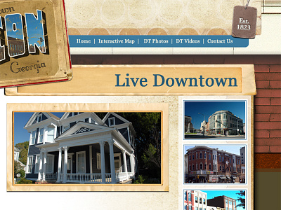 live in downtown macon website cms community georgia joomla open realty web wordpress