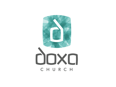 Doxa Church church church branding logo stained glass wordmark