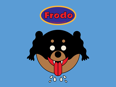 DASOM FAMILY NO.1 - Frodo 2d animal art character color design dog drawing illust illustration vector work
