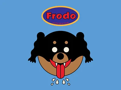 DASOM FAMILY NO.1 - Frodo 2d animal art character color design dog drawing illust illustration vector work