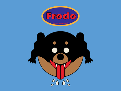 DASOM FAMILY NO.1 - Frodo 2d animal art character color design dog drawing illust illustration vector work