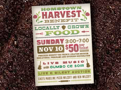 Harvest Benefit Invite