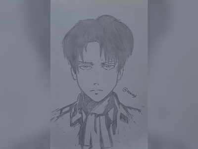 Re-draw : Levi Ackerman 2 anime attack on titan levi ackerman pencil art shingeki no kyojin