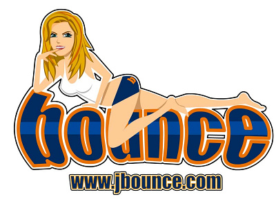 Bounce logo graphic design logo