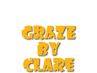 'GRAZE BY CLARE' Typography logo brand design brand identity branding graphic design illustration logo simple typography typography logo vector visual identitiy