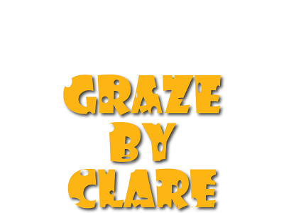 'GRAZE BY CLARE' Typography logo