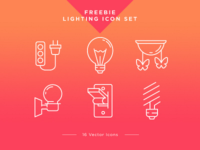 Free Icons Set – Lighting bulb free free icons set freebie icons light set ui ux