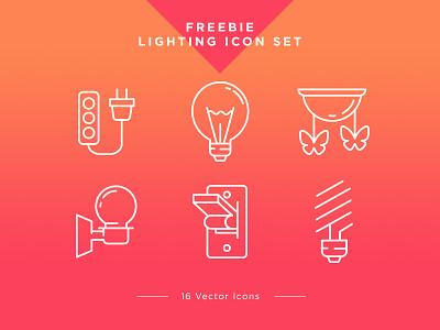 Free Icons Set – Lighting