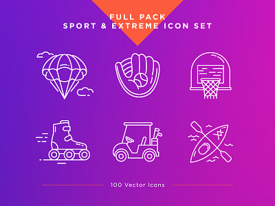 Sport & Extreme Icons Set extreme icon gym icon icon set sport icon ui ux vector