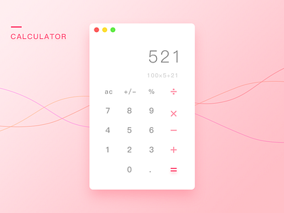 Daily UI #004 Calculator daily ui