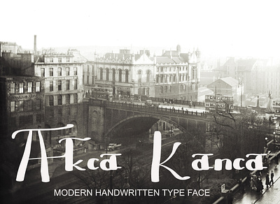 Akca Kanca font handwritten fonts typeface typography