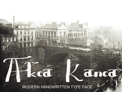 Akca Kanca font handwritten fonts typeface typography