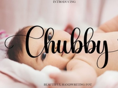 Chubby design font graphic design handwritten fonts illustration typeface typography