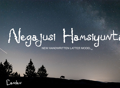 Negajusi Hamsiyunta font handwritten fonts typeface typography