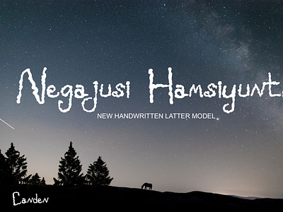 Negajusi Hamsiyunta font handwritten fonts typeface typography