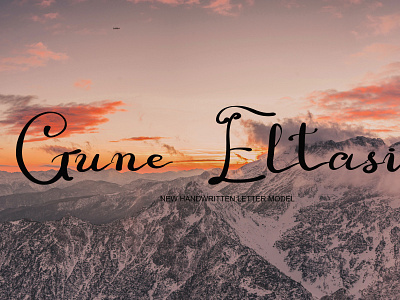 Gune Eltasio branding font handwritten fonts illustration typeface typography