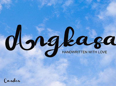 Angkasa font handwritten fonts typeface typography