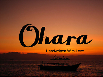 Ohara font handwritten fonts typeface typography