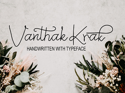 Vanthak Krak branding design font graphic design handwritten fonts illustration logo typeface typography ui