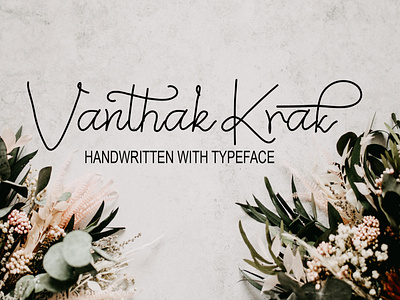 Vanthak Krak branding design font graphic design handwritten fonts illustration logo typeface typography ui