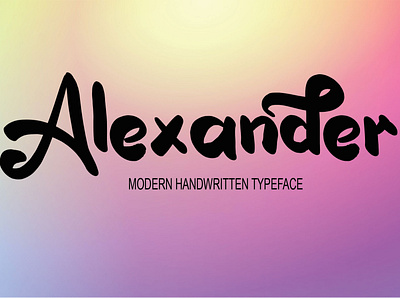 Alexander branding design font graphic design handwritten fonts illustration logo typeface typography ui