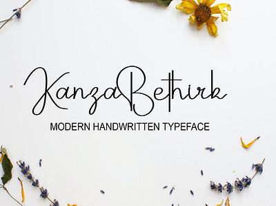 Kanza Bethirk branding design font graphic design handwritten fonts illustration logo typeface typography ui