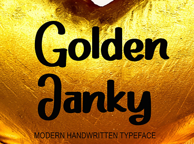 Golden Janky branding design font graphic design handwritten fonts illustration logo typeface typography ui