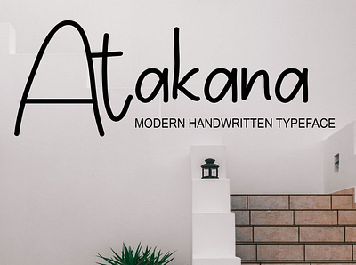 Atakana branding design font graphic design handwritten fonts illustration logo typeface typography ui