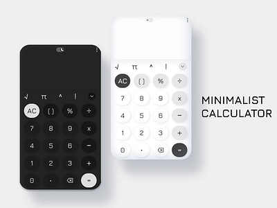 Daily UI 004 - Calculator 004 calculator dailyui dailyuichallange figma minimalist minimalistcalculator ui uidesign uiux uxdesign