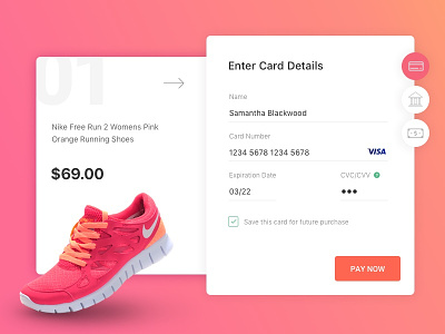 Daily UI Challenge 002 checkout credit card design payment ui web