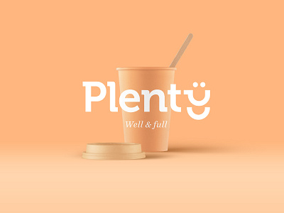 Plenty - Well & Full brand branding coffee food identity logo logotype mark type typography vector