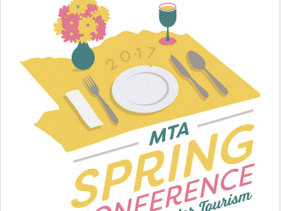 2017 MTA Spring Conference conceptual digital illustration mississippi tourism