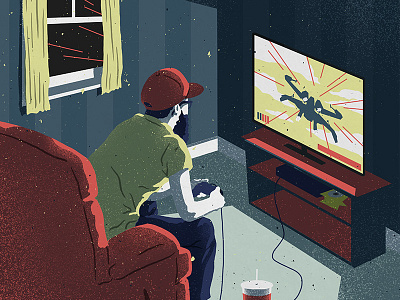 Perceived Reality conceptual digital gaming illustration