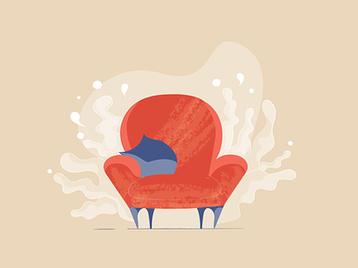 Armchair armchair home illustration vector