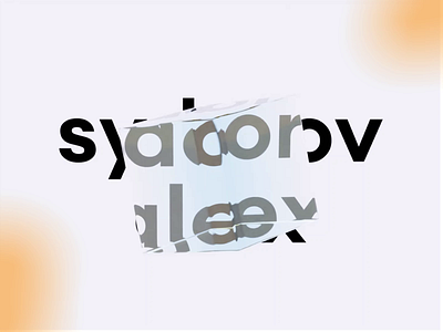 sydorov.alex logo 3d animation blender cube glass glass cube logo minimalism sydorov