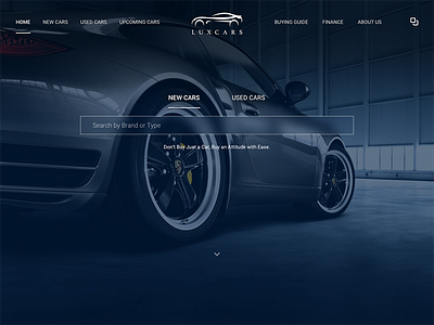 LuxCars.in - Buy an attitude with ease car design landing luxury page sports template travel ui ux website